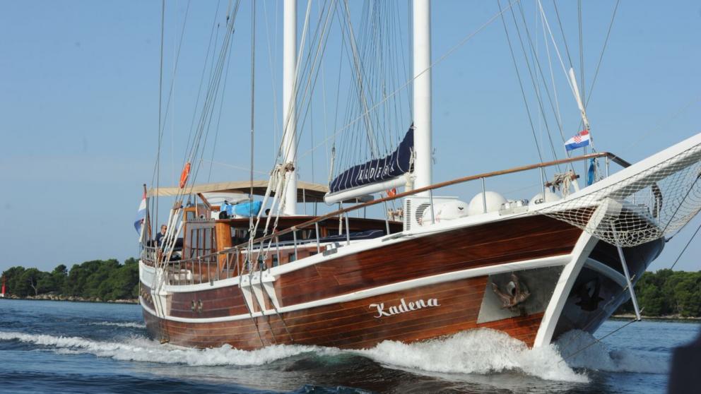 The luxurious Kadena Gulet goes to sea at full throttle